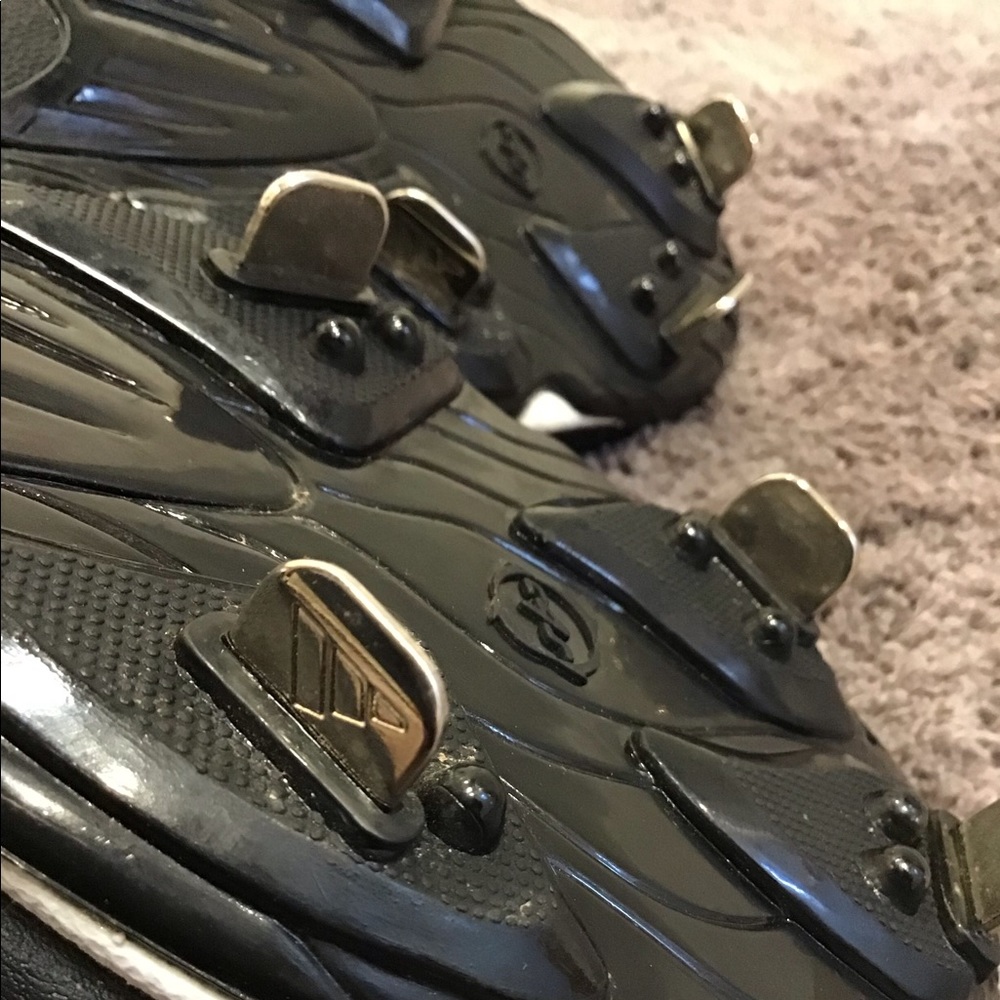 Adidas Baseball Cleat NWT Spinner III Black & White Athletic Shoe SZ 7 - Picture 12 of 15